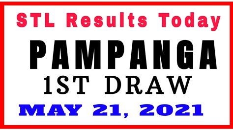 stl pampanga 1st draw today live|PCSO Official .